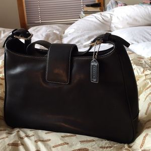 Vintage Coach Black Satchel Bag. New. No Damages.